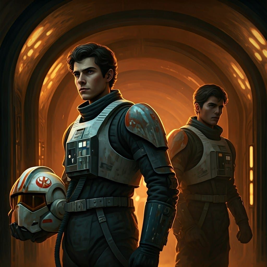 Sleek Pilots in a Gritty Cantina