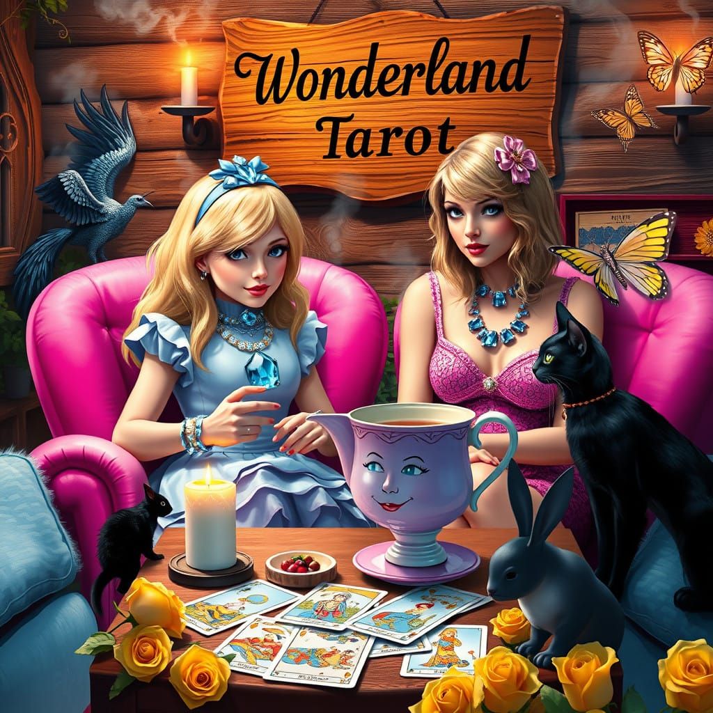 Mystical Tea Party in Enchanted Wonderland with Taylor Swift