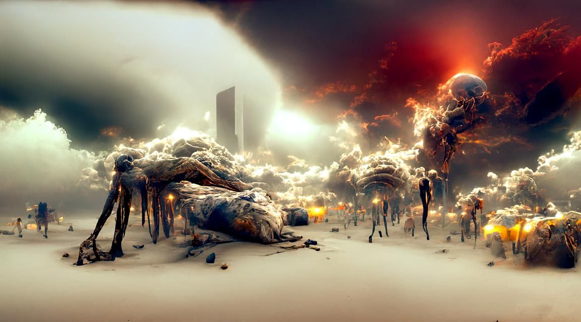 Surreal Post-Apocalyptic Landscape in Unreal Engine