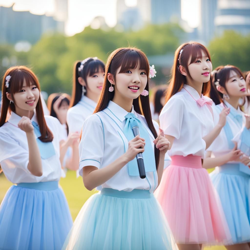 J-Pop Girl Group Music Video: 1000 Members