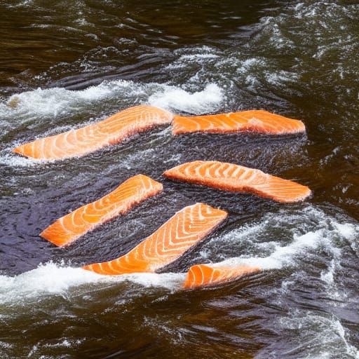 Salmon Migration in a River