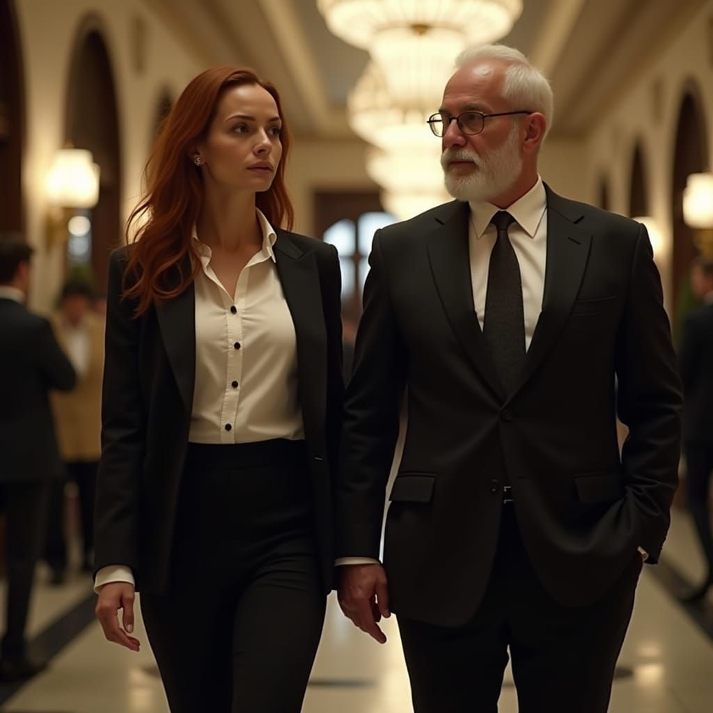 Hyper-Realistic Portrait of a Confident Woman in a Luxurious...