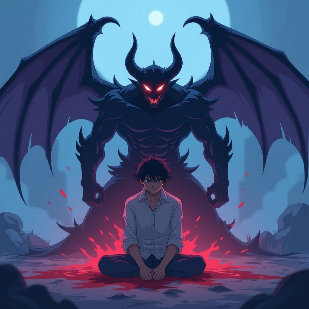 Anime Hero's Sacrifice: Drawn Art by Studio Trigger