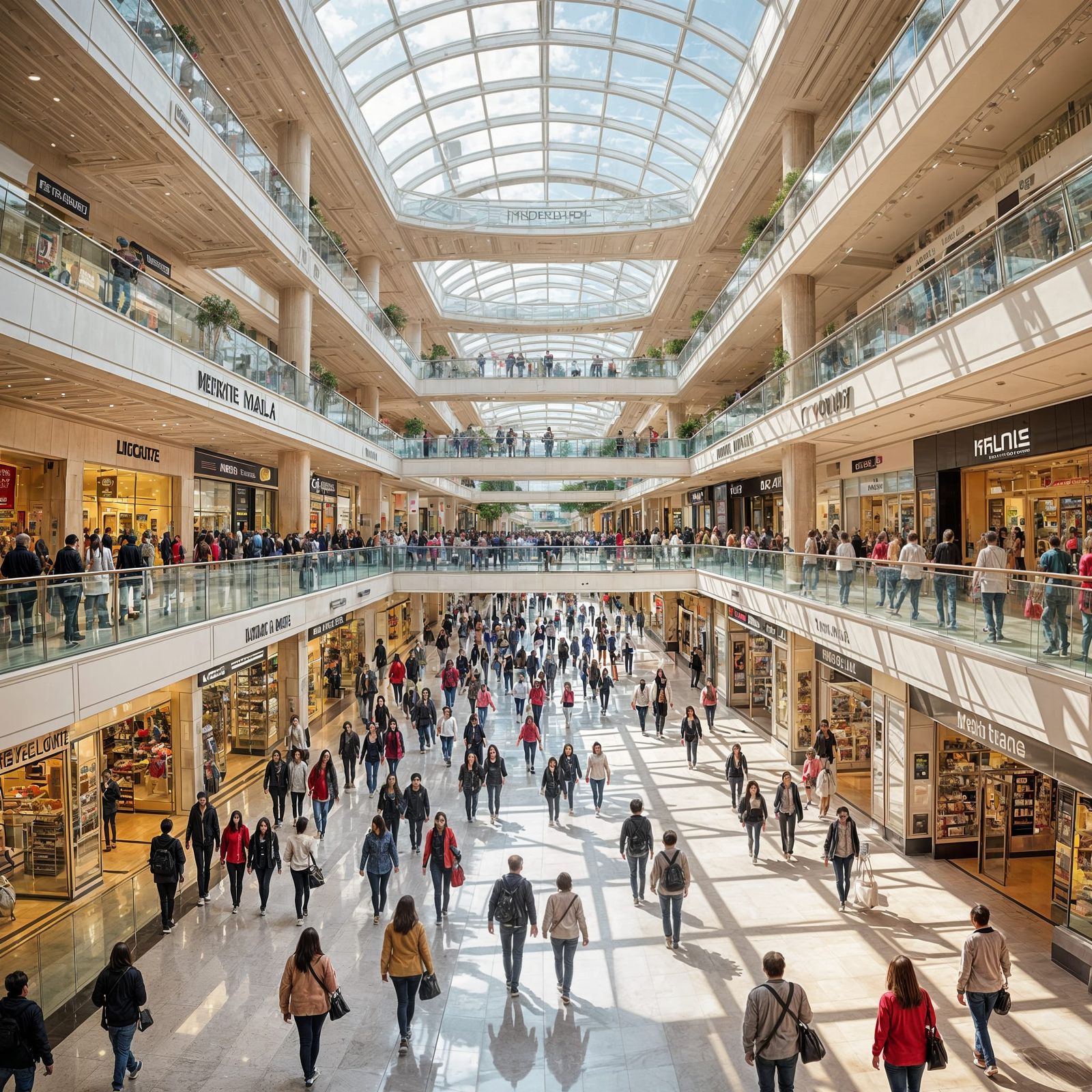 Sprawling Mega Mall Bustles With Shoppers of All Ages