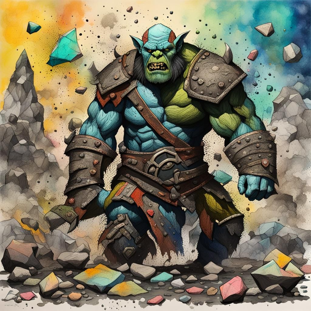 Battle Orc in Whimsical Splendor