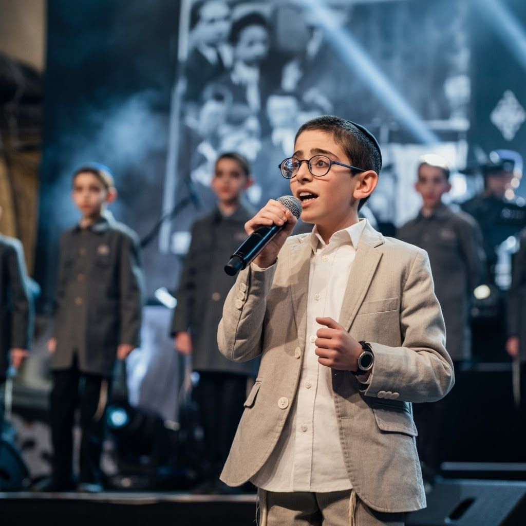 Ultra-Orthodox Boy Performs with Passion