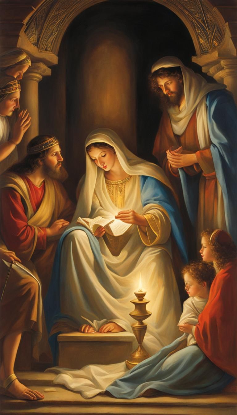 Epic, Ultra-Detailed Rendering of a Heavenly Scene