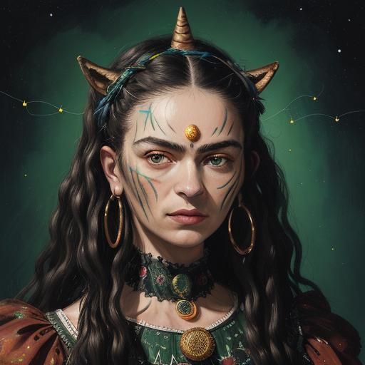 Cactus Flowers with Christmas Lights: Digital Art