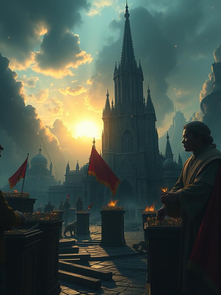 Epic Cinematic Scene with Intricate Details