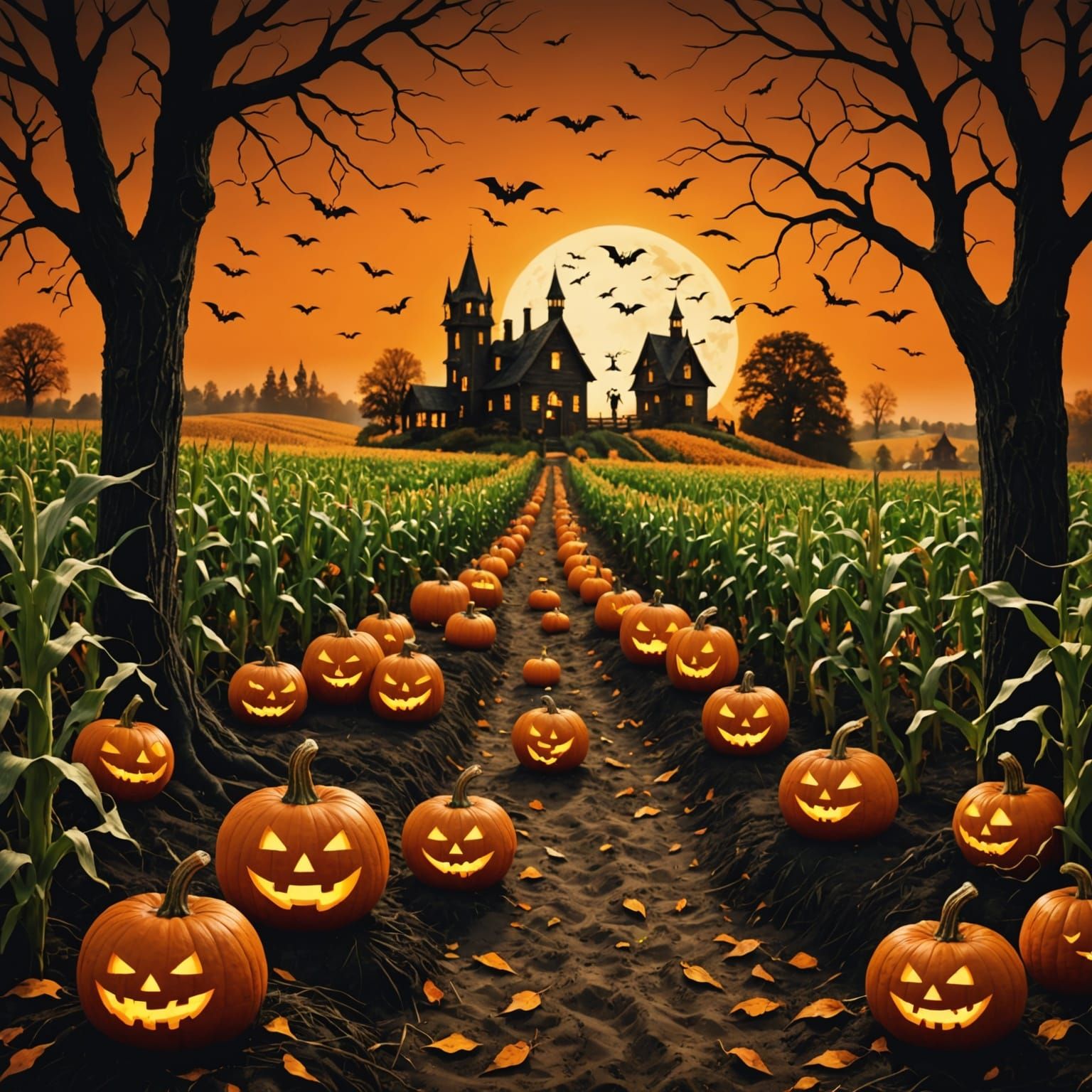 Haunted Harvest: Eerie Halloween Meets Autumn Bounty