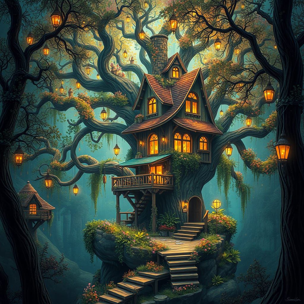 Enchanted treehouse
