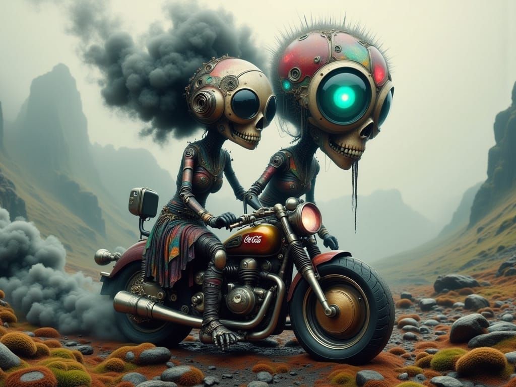 Motorbicle Aliens