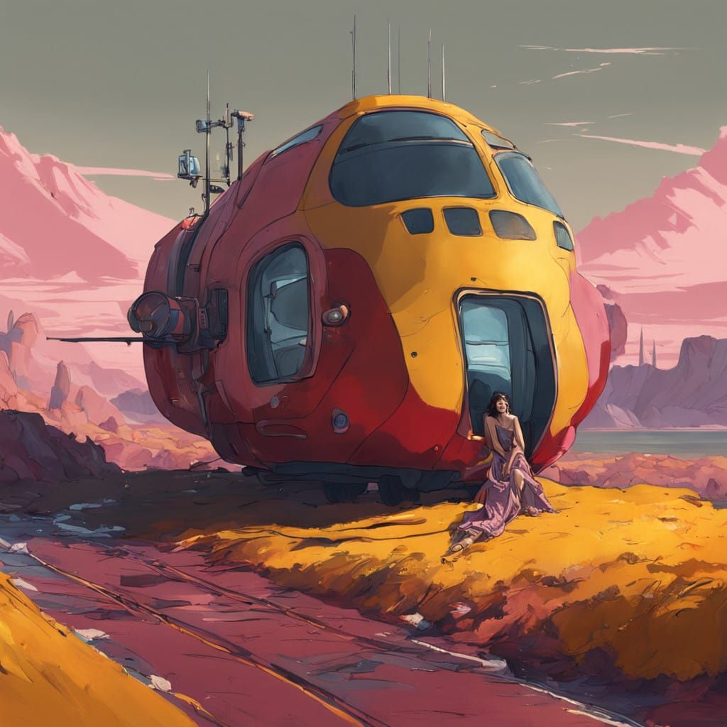 Curvaceous Fantasy Goddess in Crimson Bed