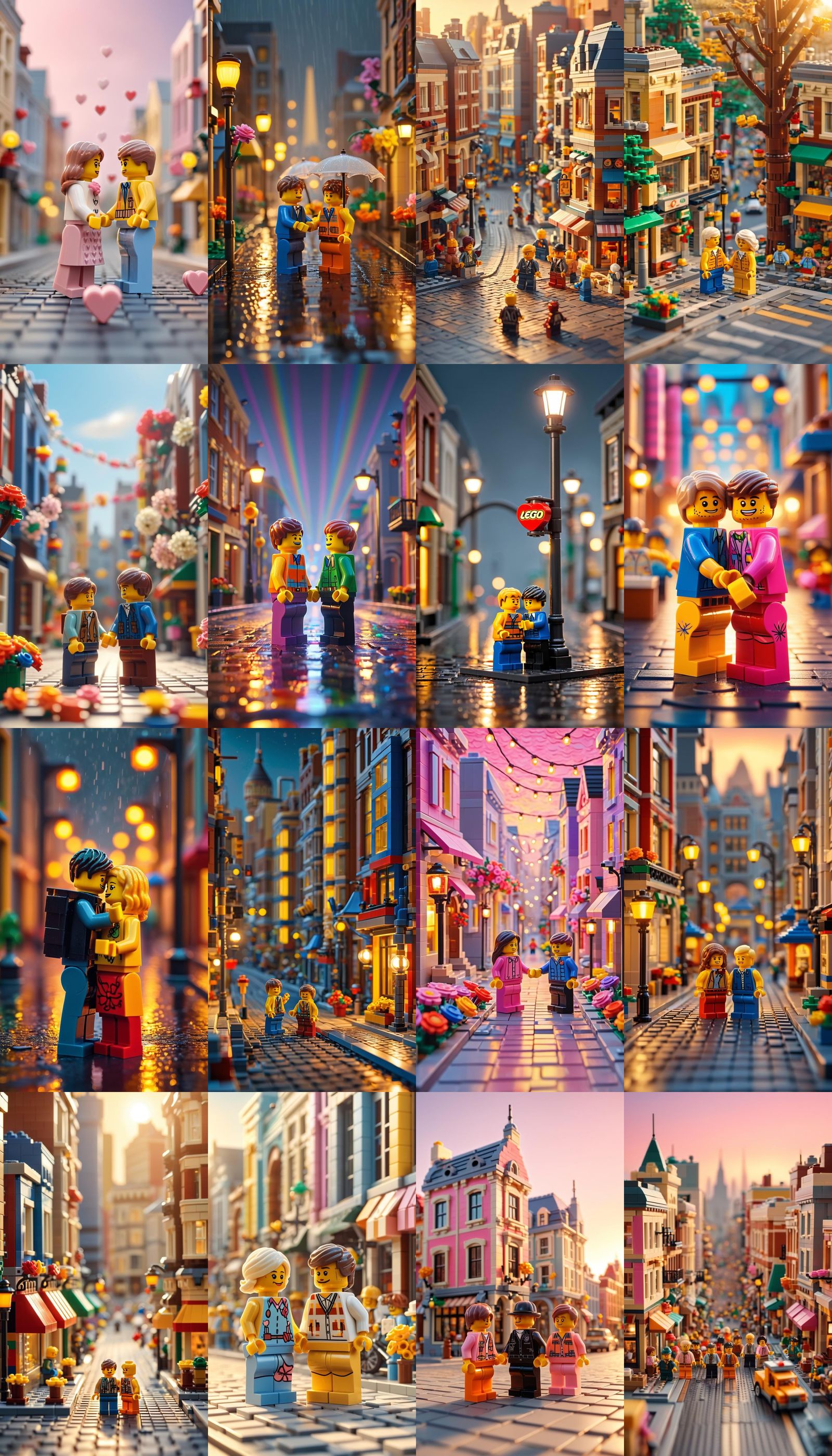 Deep endless love, lego minifigs, Lego street scene, love, r...