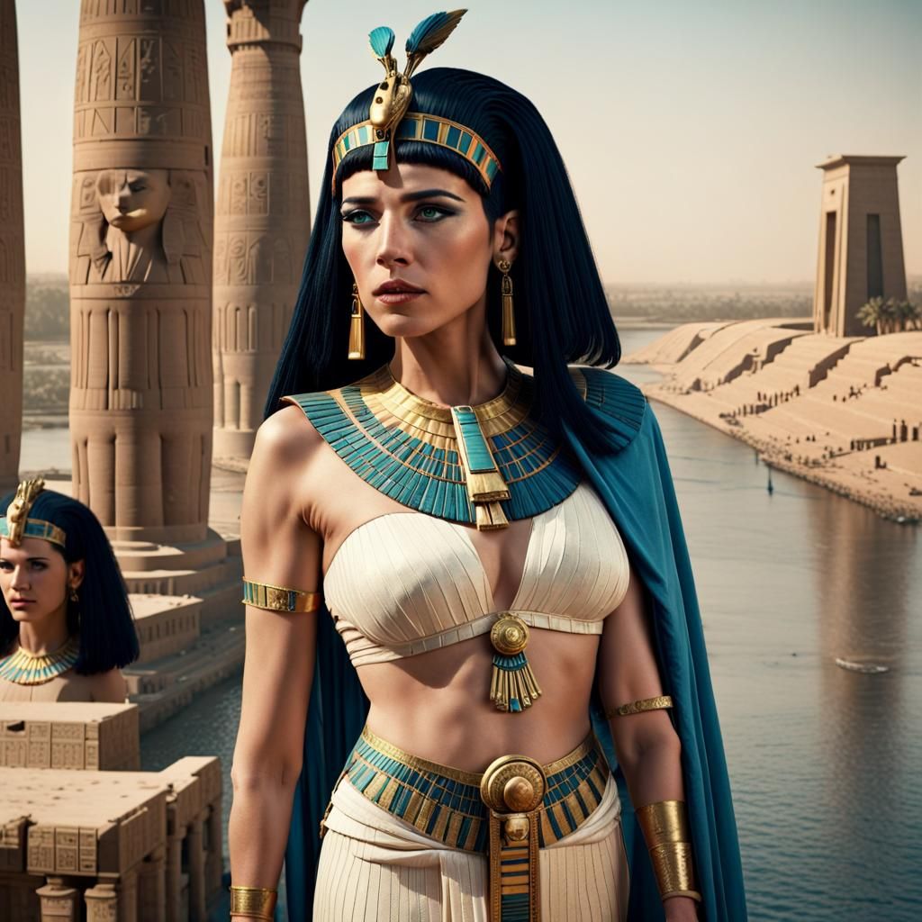 Cleopatra on the Nile, Cinematic Portrait