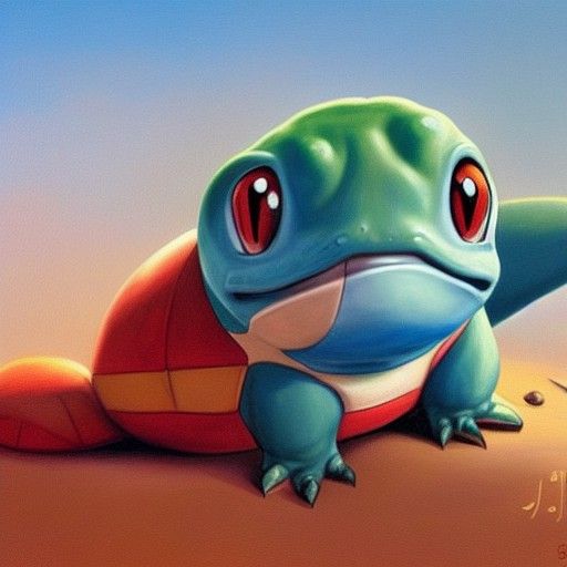 Pokemon Hit the Griddy, Oil Painting by Gurney