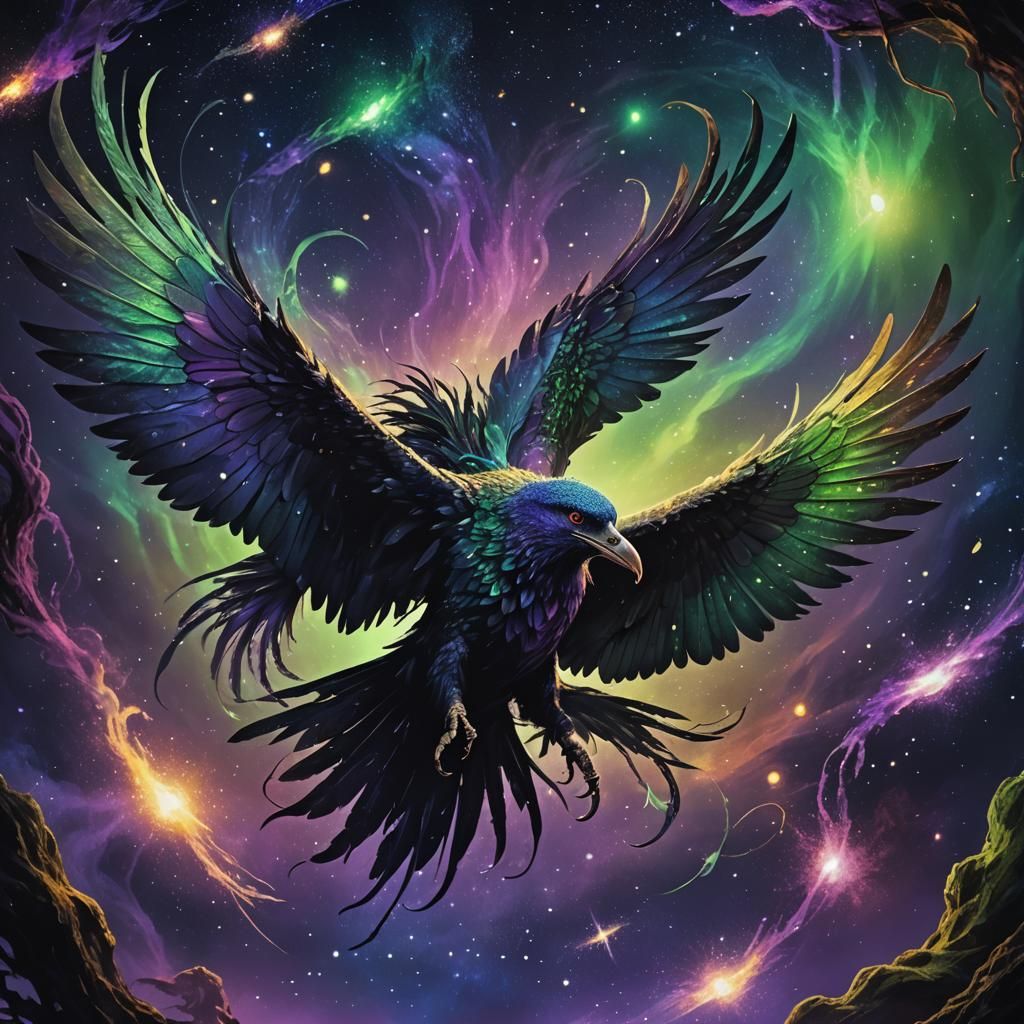 Ethereal Cosmic Horror Being in Deep Space