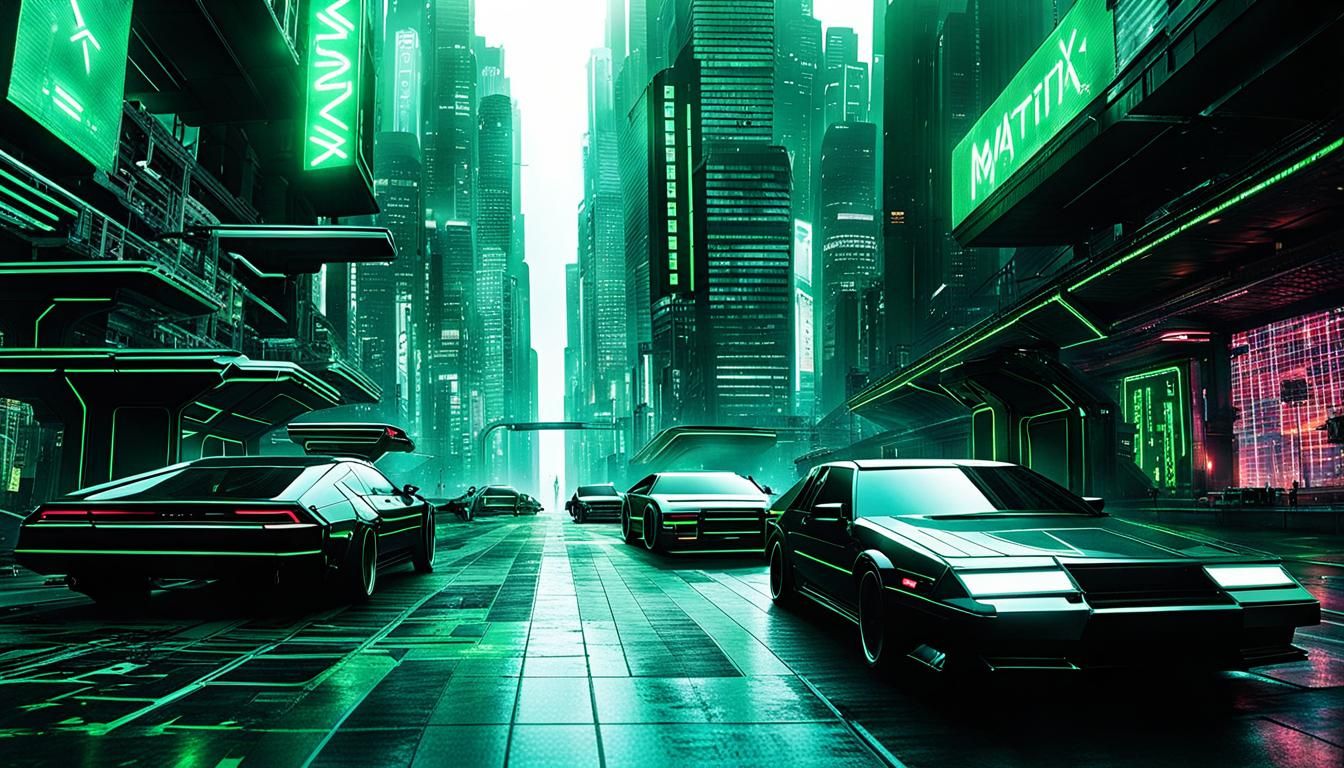 Matrix Invasion of Cyberpunk City