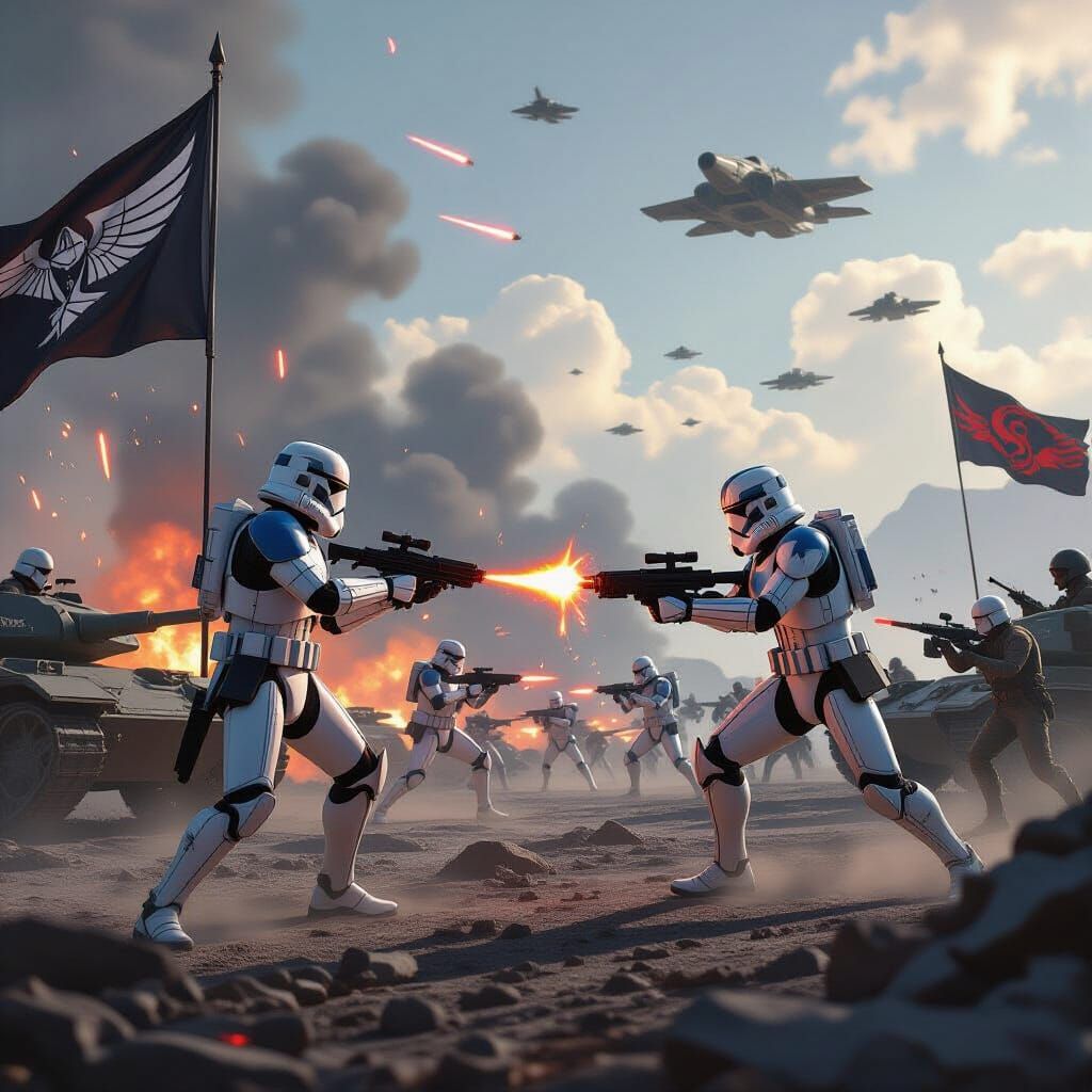 Clone Troopers Civil War: Dystopian Sci-Fi Battle