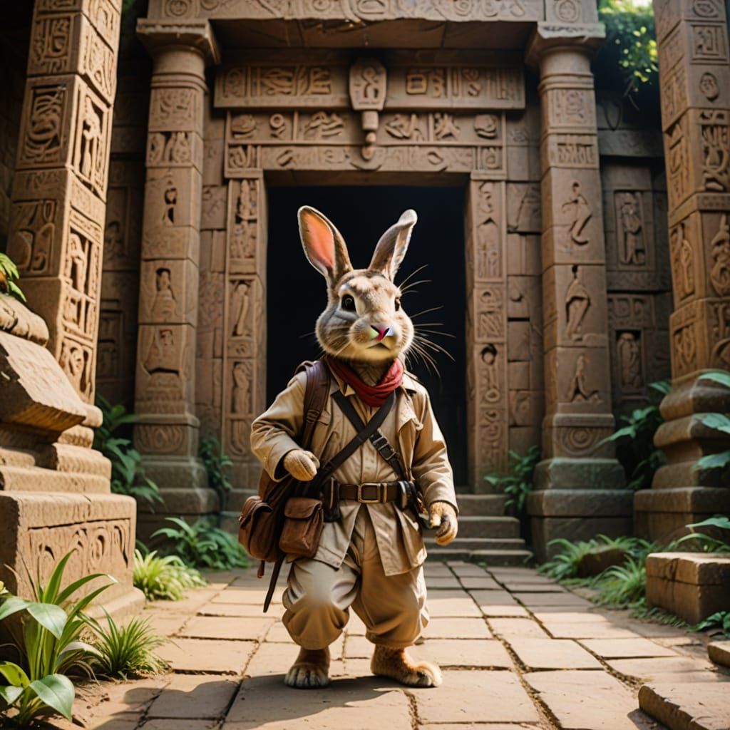 Rabbit Explorer in Ancient Temple