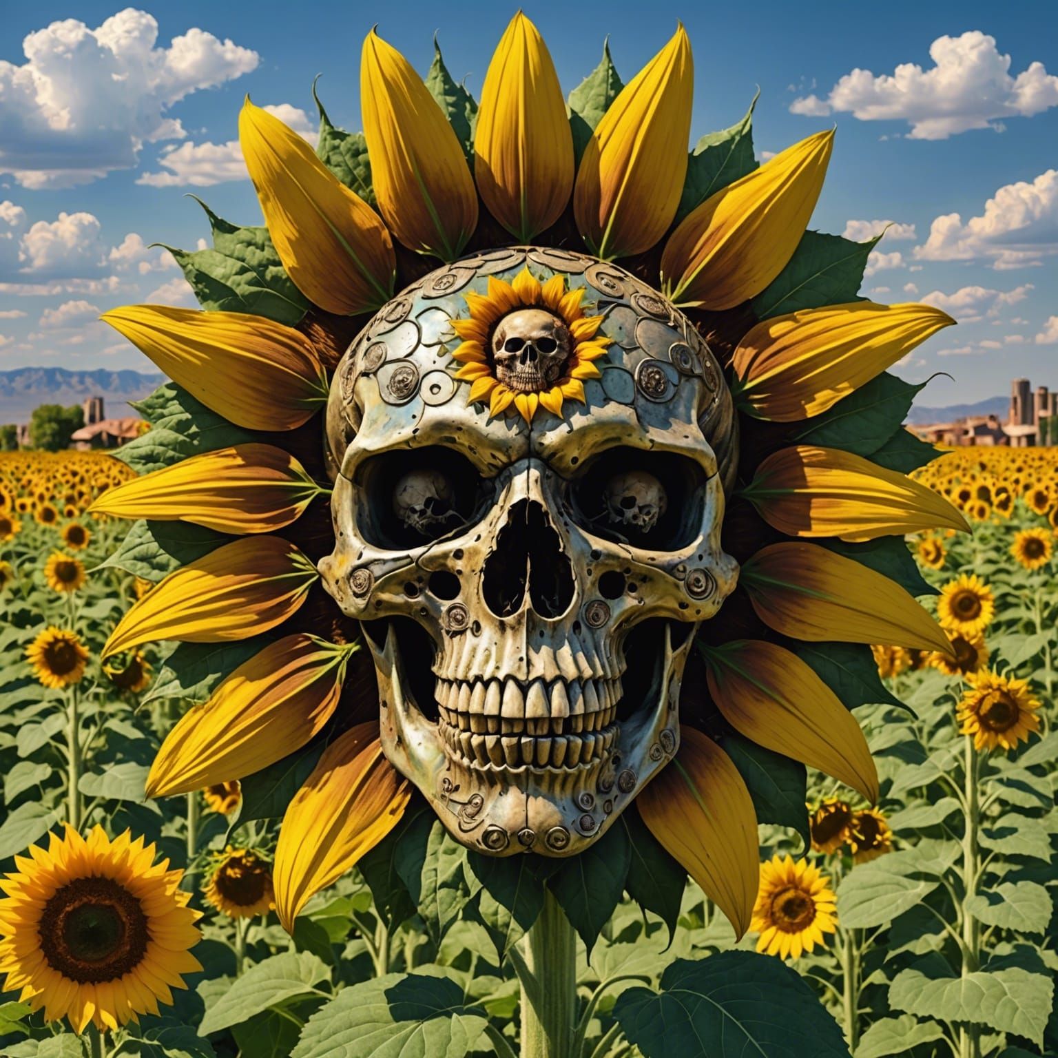 Skull Sunflower