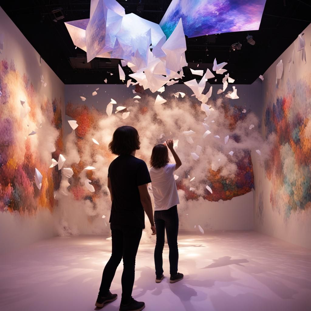 "Ephemeral Dreams Unveiled: A Digital Showcase", Interaction...