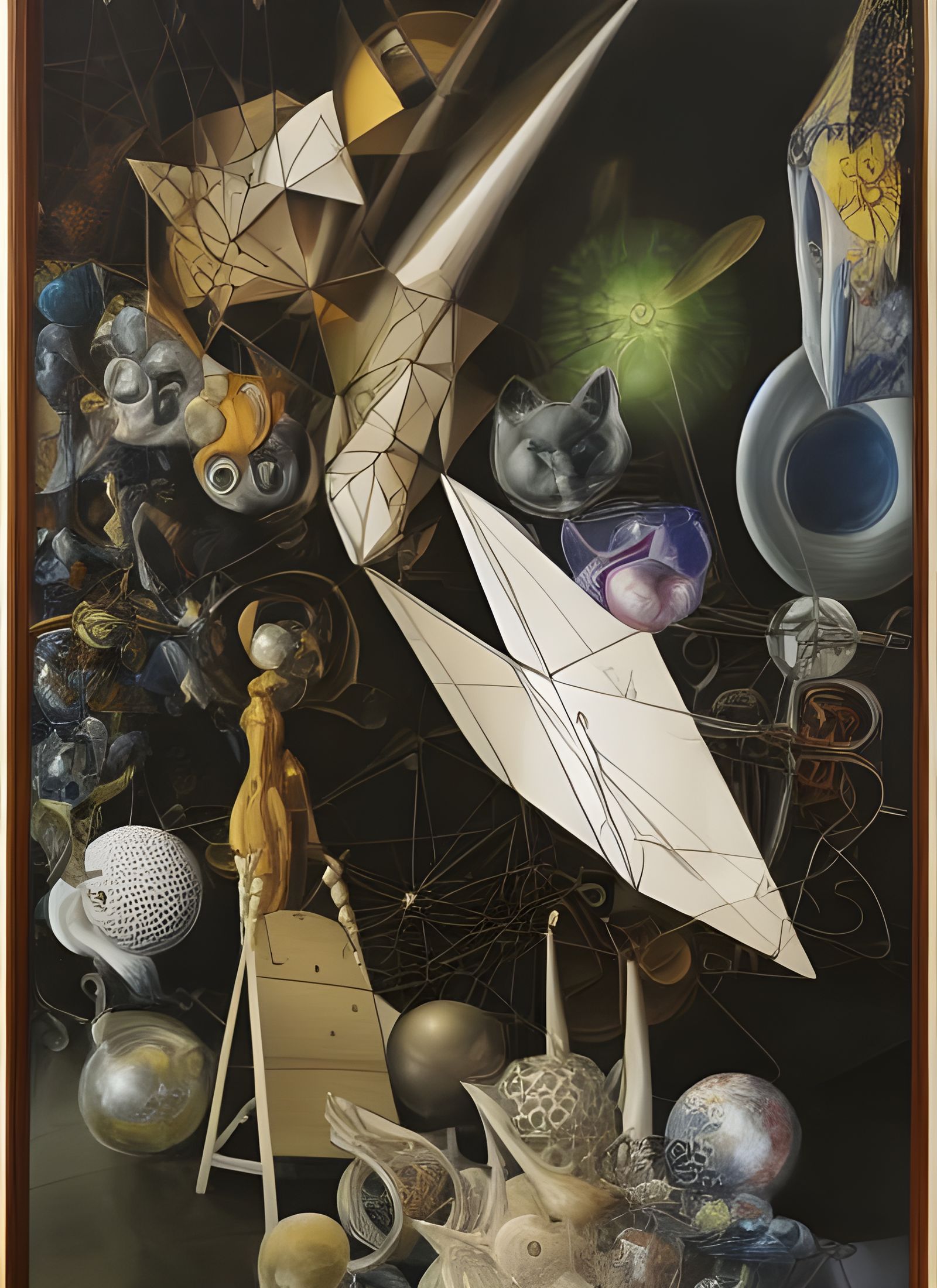 Complex Fractal Art with Spheres and Light