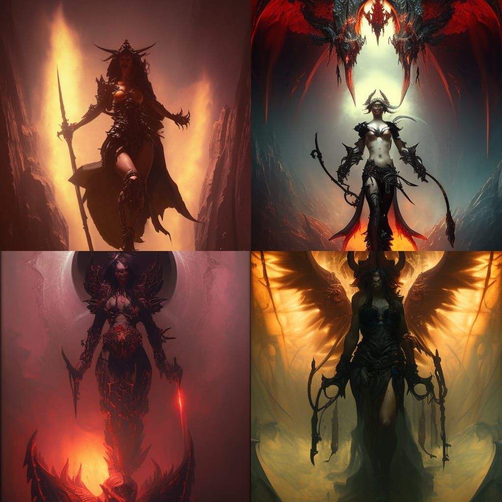 Lilith from Diablo: Dark Fantasy Concept Art