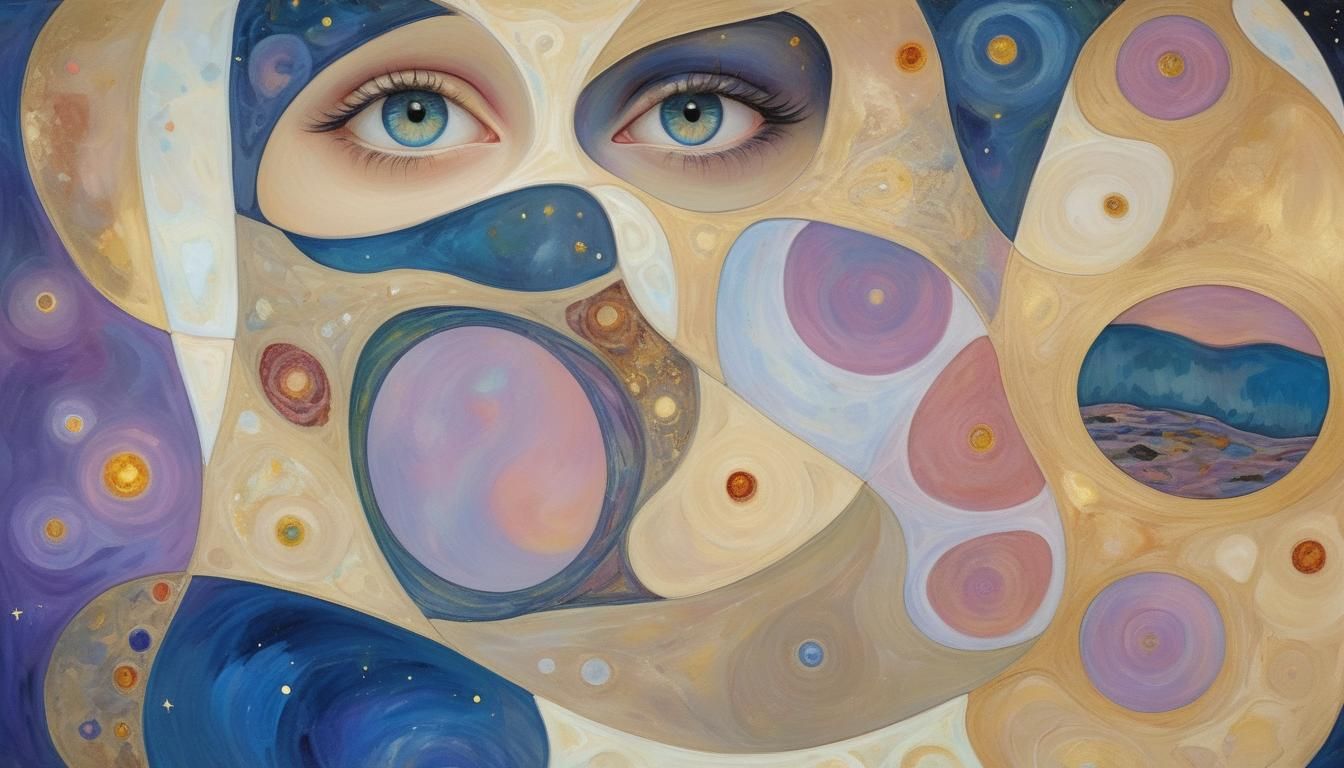 Dreamlike Celestial Landscape in Pastel Hues