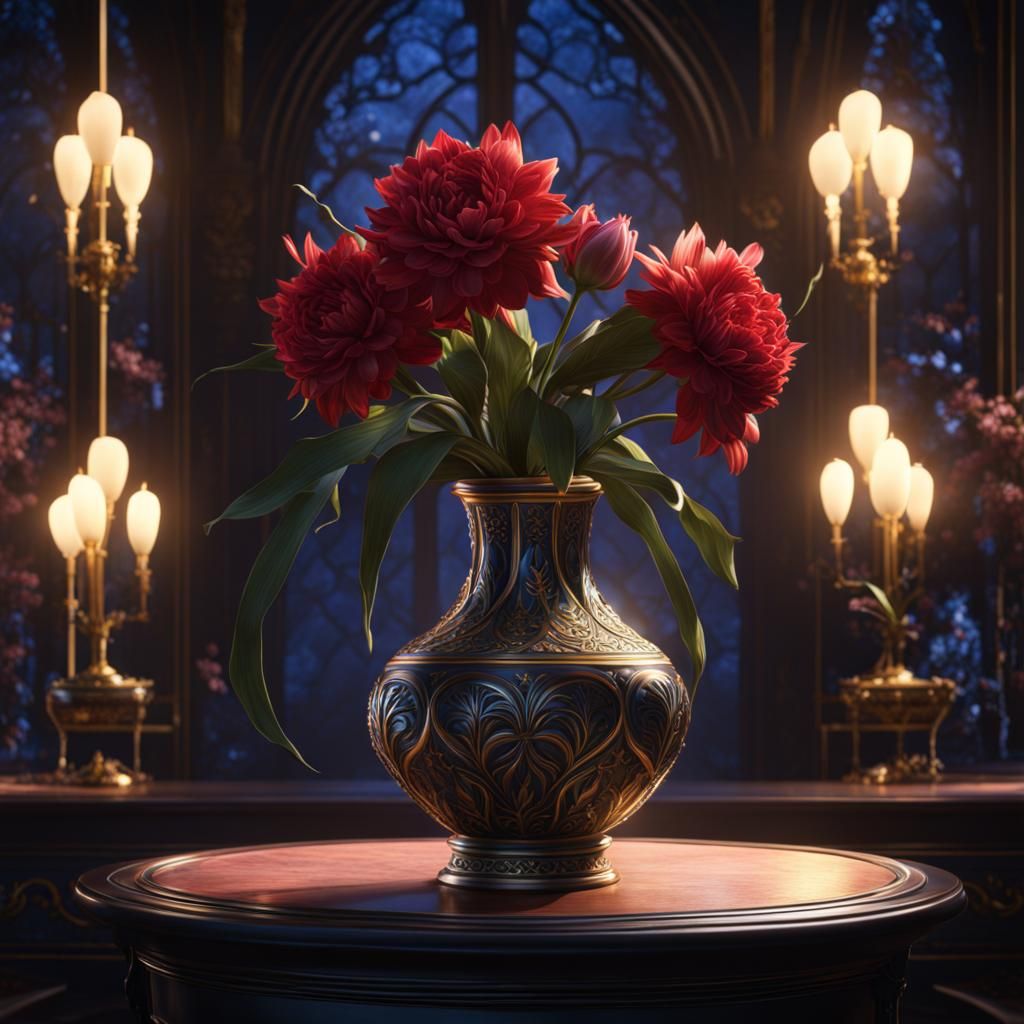 Queen of the Night Flower: Detailed Matte Painting