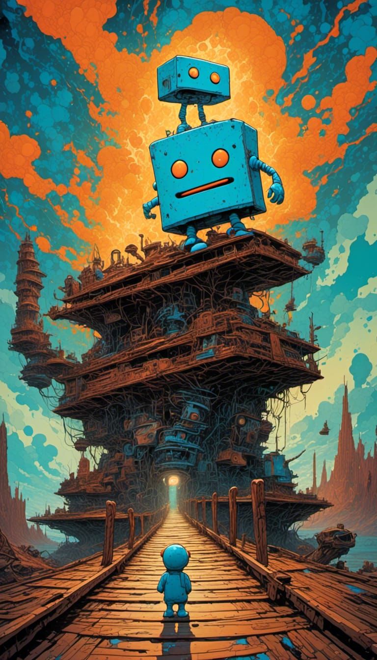 Surreal Toaster's Anguish on Twisted Bridge