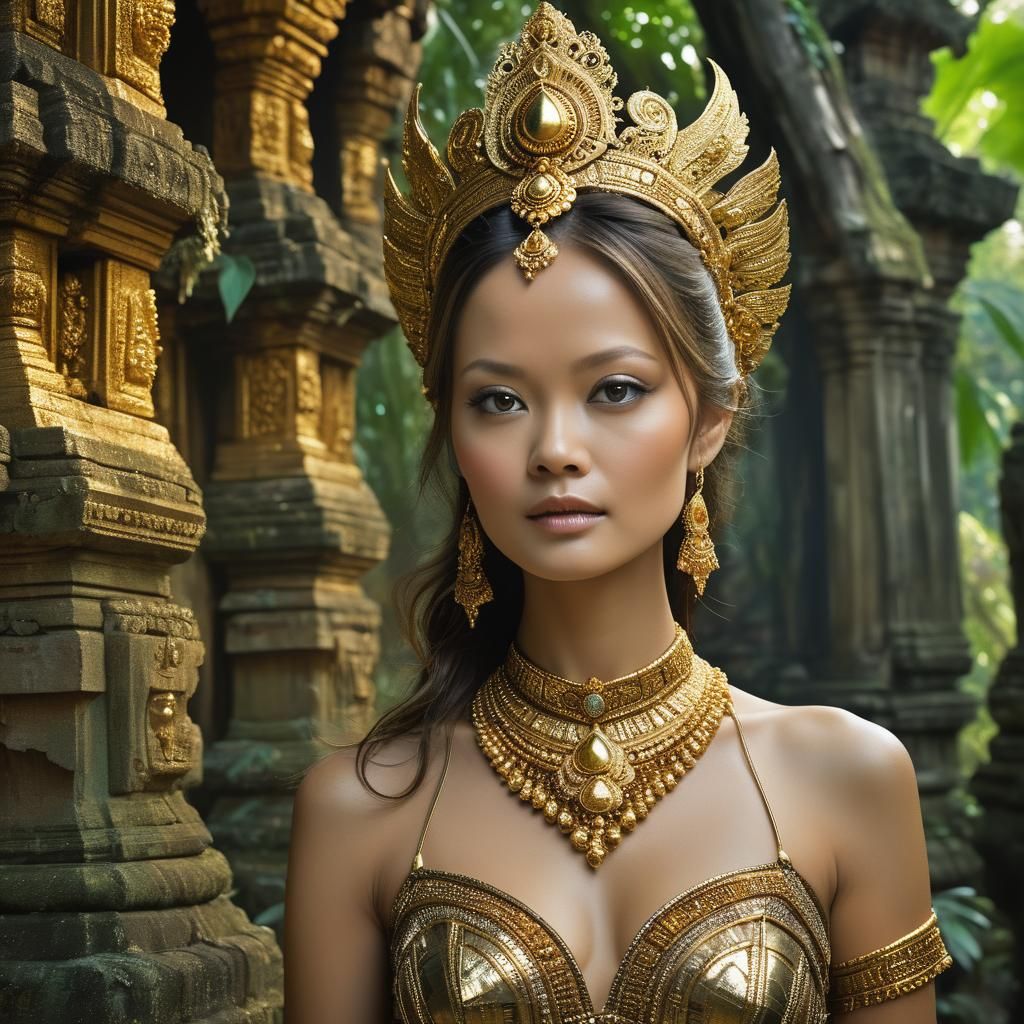 Summer Glau as Shakti in Jungle Temple Ruins