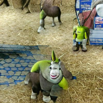 Shrek Donkey Hybrid: A Whimsical Mashup