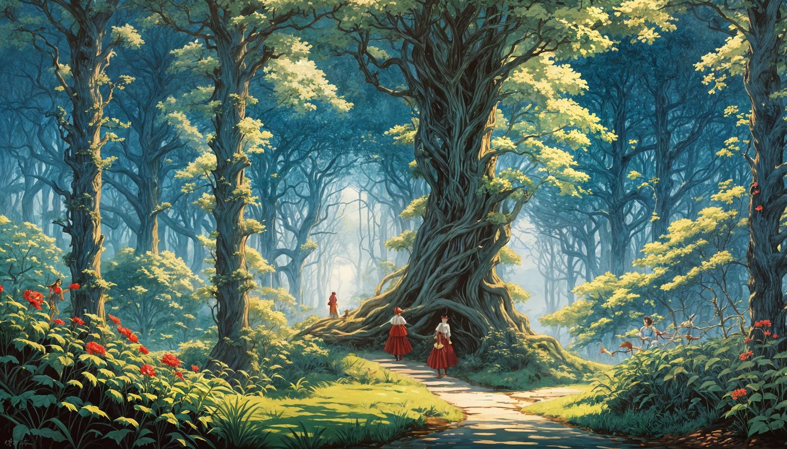 Dorothy Marvels at the Porcelain Man in a Whimsical Wonderla...