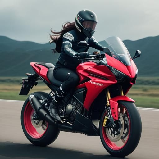 Dragonfly Super GP Bike Wheelie: Cinematic Film Still