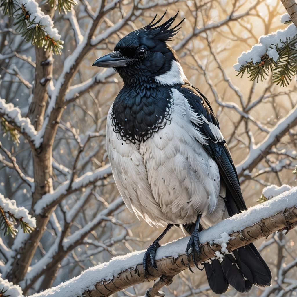 Magpie in Winter