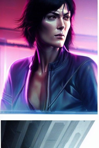Michelle Forbes as Motoko Kusanagi in 4K