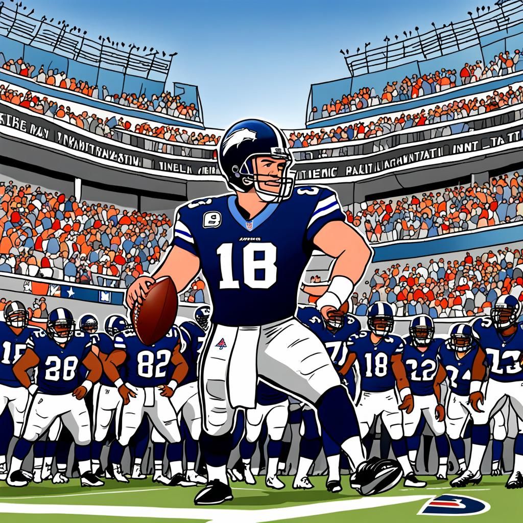 NFL Cartoon Illustration