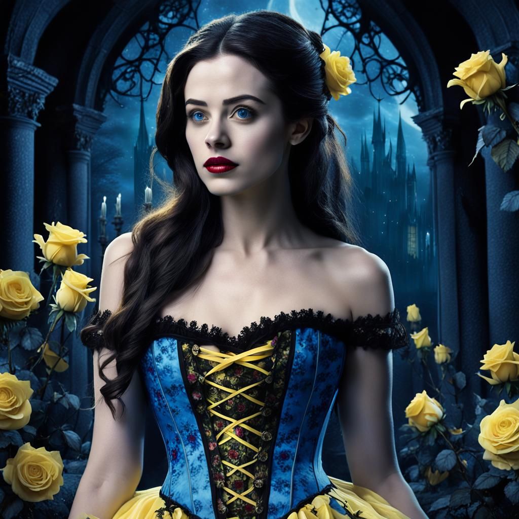 Gothic Fairytale: Haunted Belle in Dark Forest