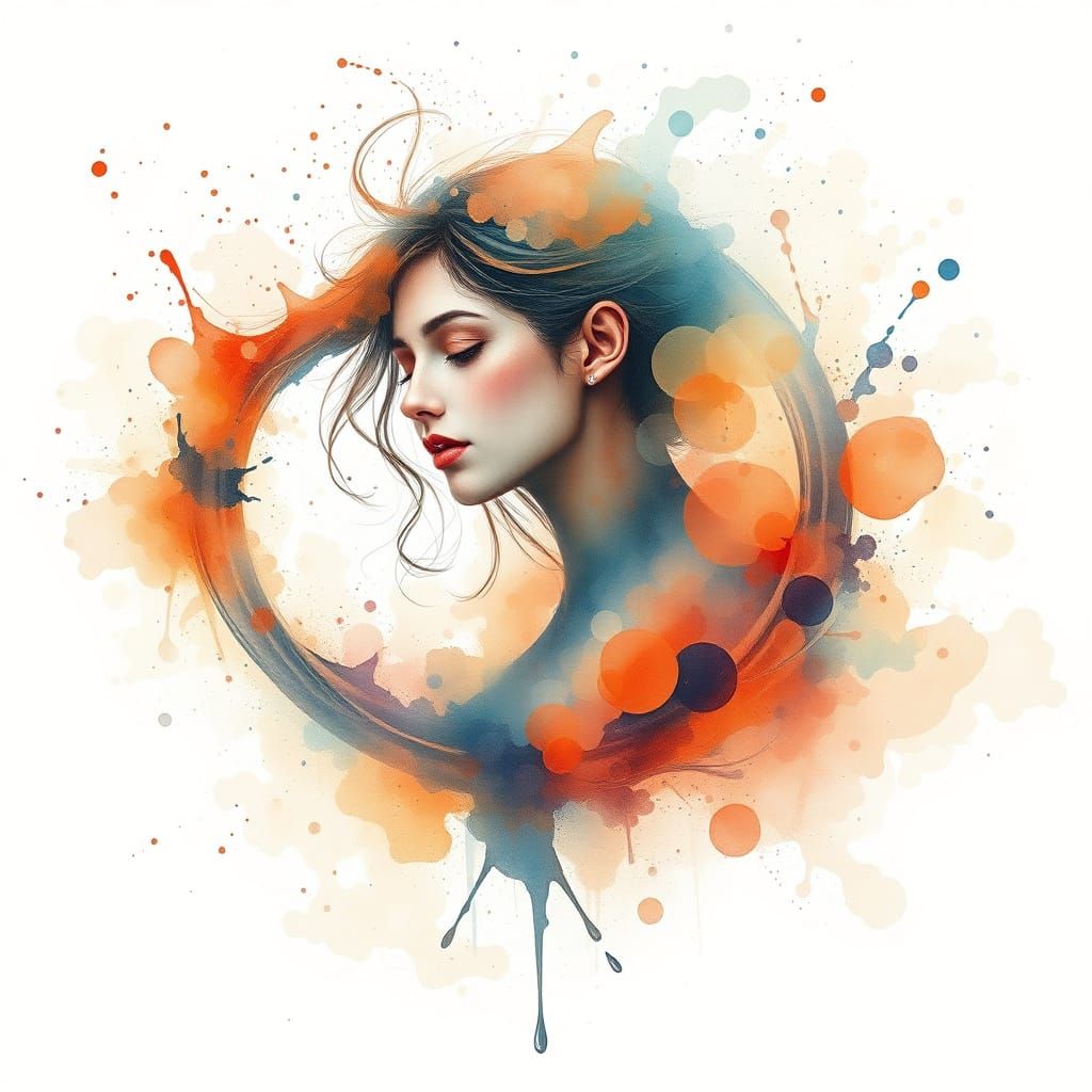 Ethereal Watercolour Beauty in Infinity Symbol