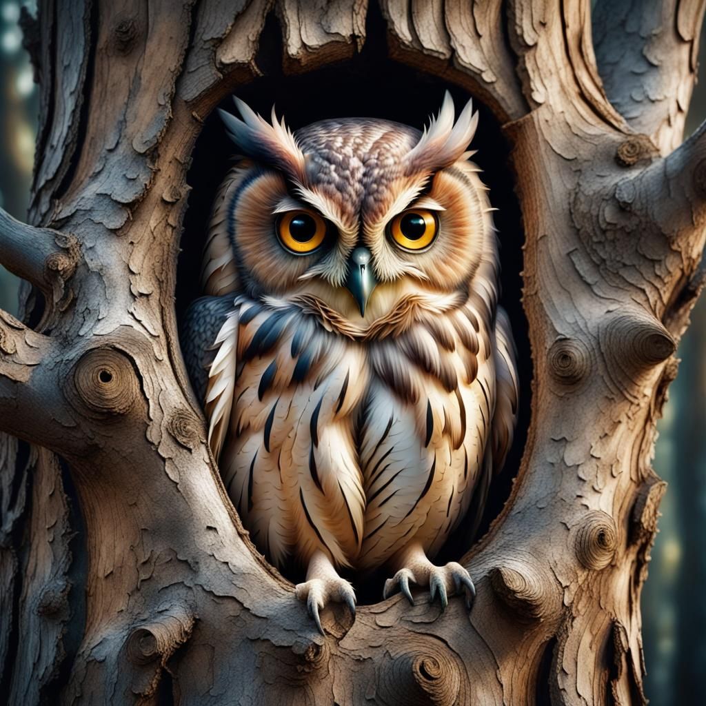 The mimicry of the owl