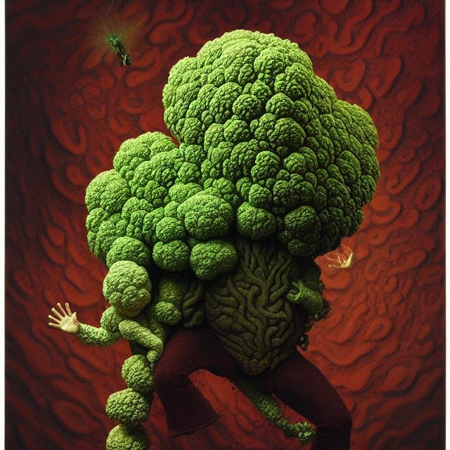 Hyperrealistic 3D Rendering of Grotesque Laughing Figure