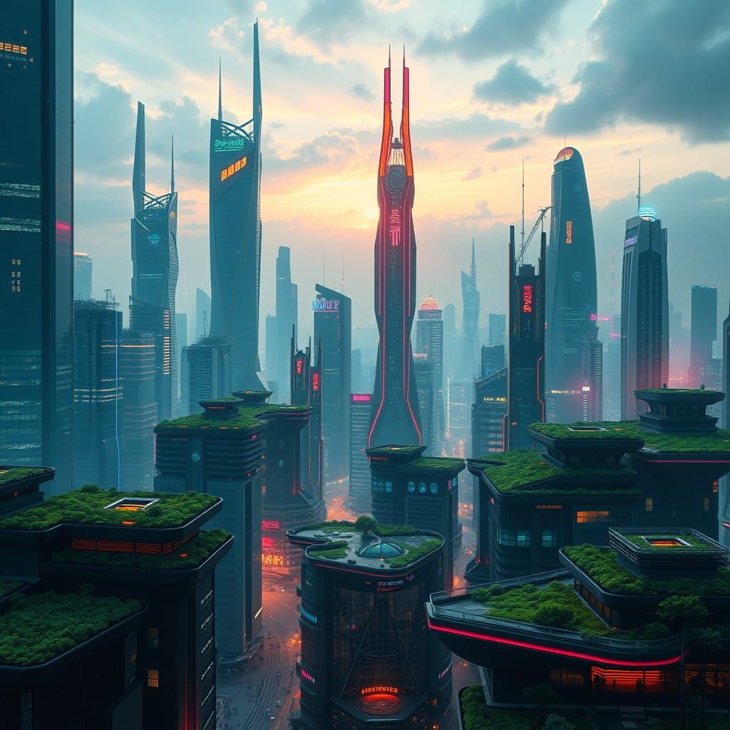 Futuristic Cityscape Inspired by MVRDV Architecture