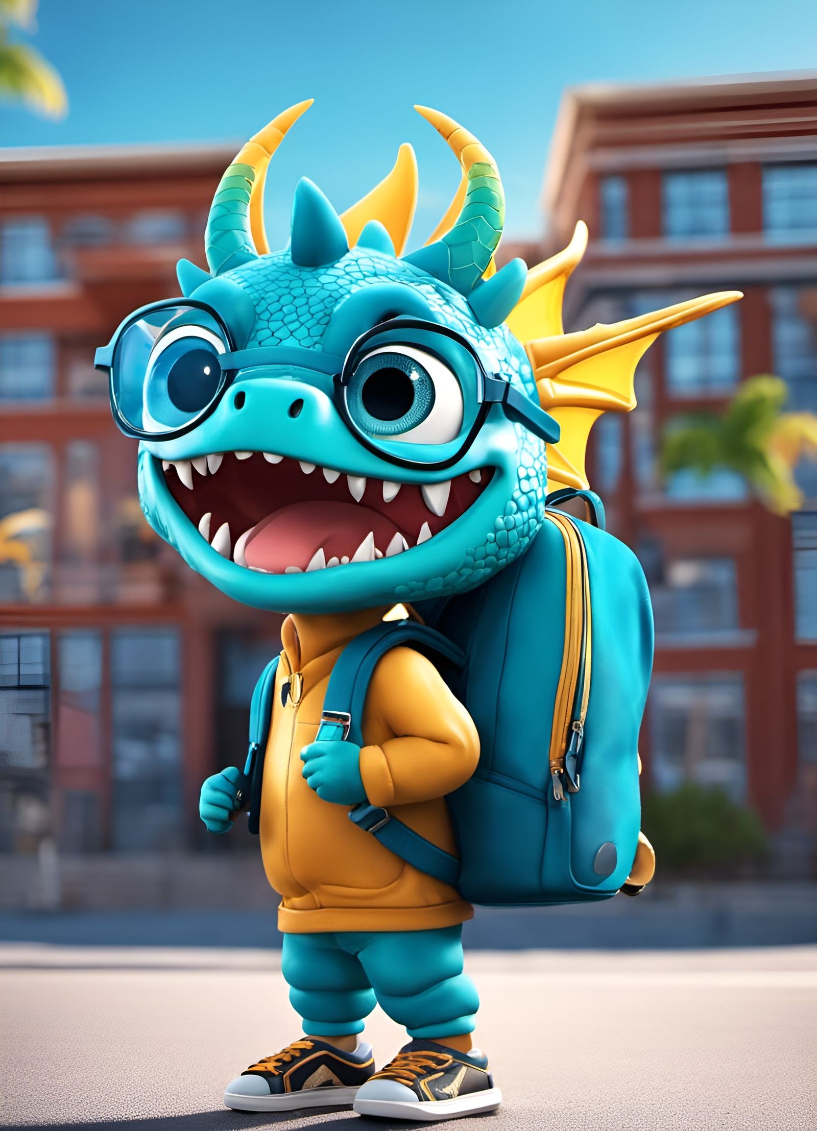 Bioluminescent Dragon Kindergartener Macro Photograph