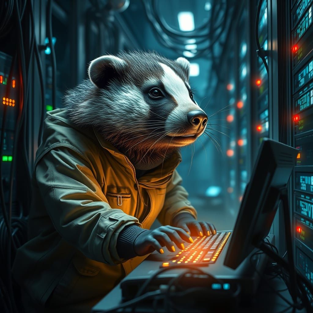 Badger IT Technician at Glowing Terminal