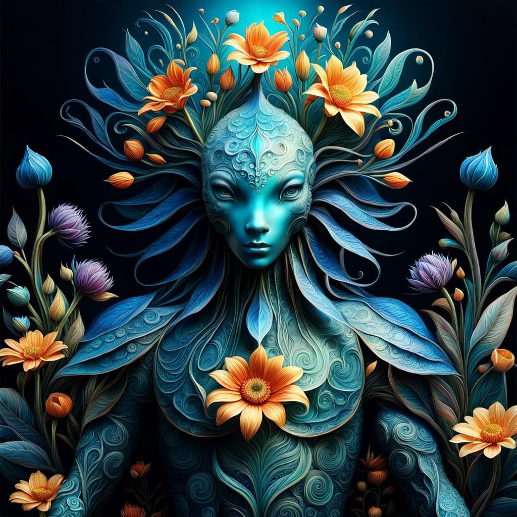 Floral Alien Creature in Ultra HD