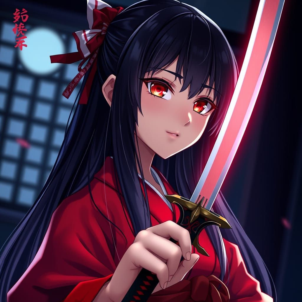 Surreal 3D Anime Goddess with Soft Shading