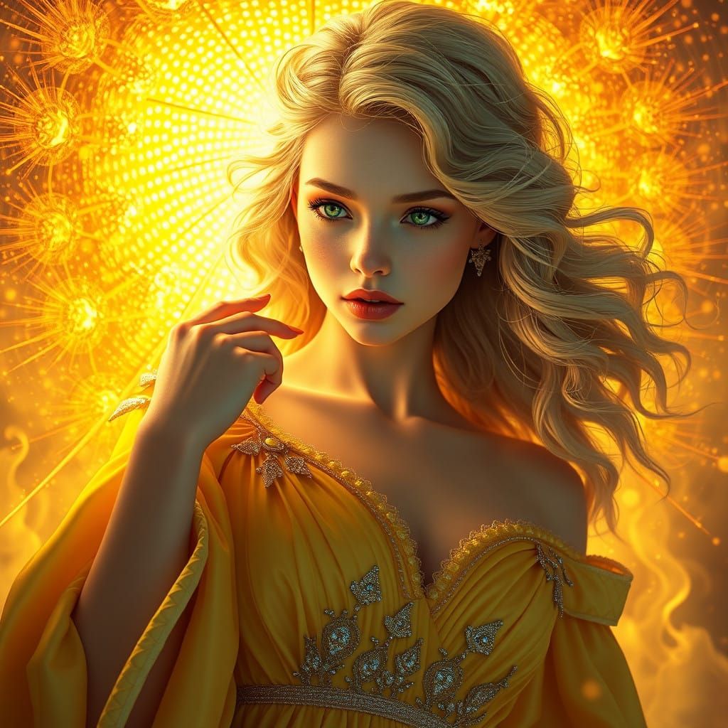 Ethereal Portrait in Golden Light