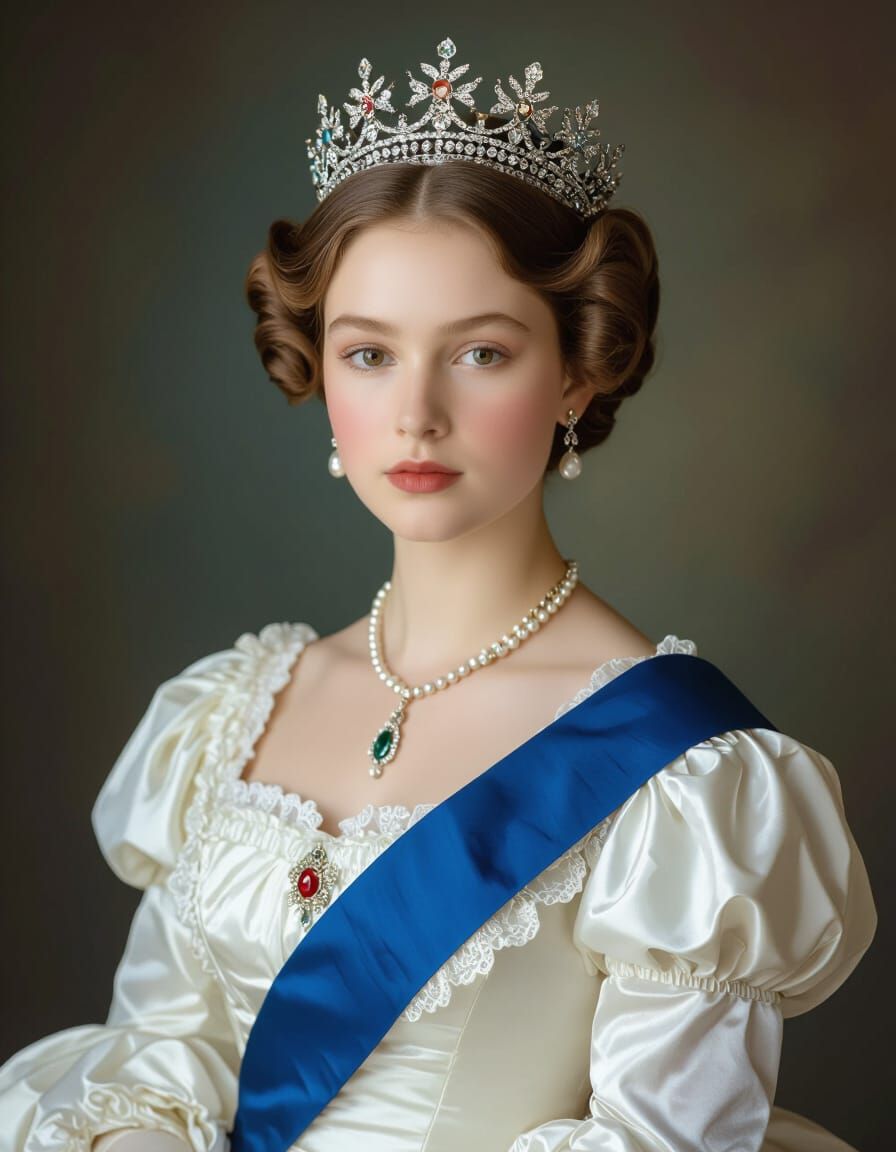 Queen Victoria Portrait in Annie Leibovitz Style