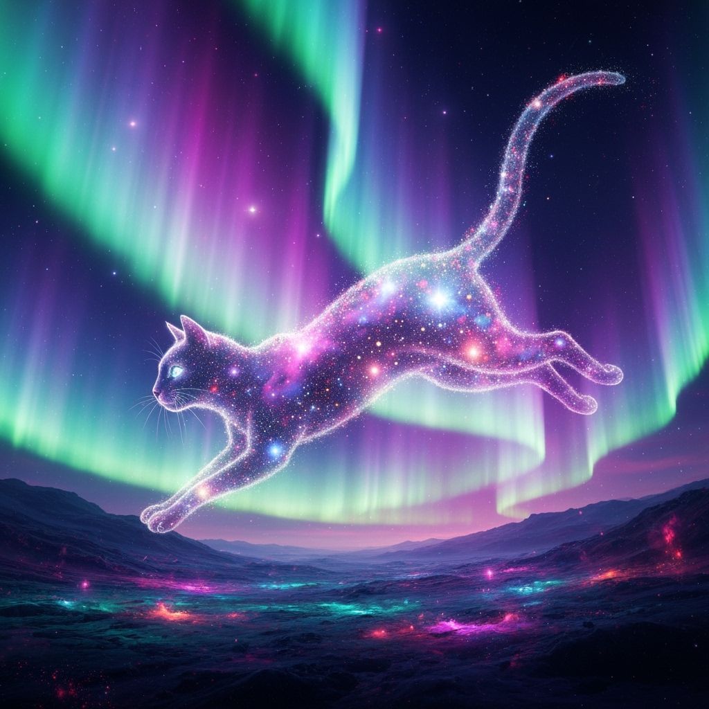 Spectral Cat Leaping Through Aurora Cosmic Landscape